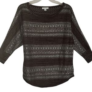 New York Co women's small baddazed embellished pullover sweater. 5071